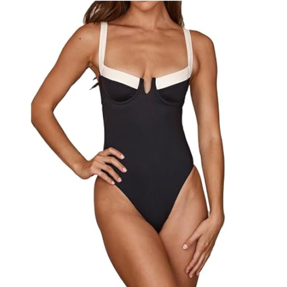 Black One-Piece Swimsuit